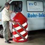 Rohrreinigung einer Brunnenleitung durch RTK Rohr-Reinigungsdienst.